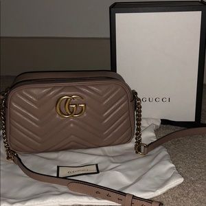 GG Marmot Matelasse Small Shoulder Bag